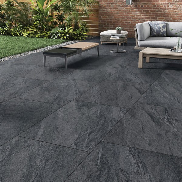County Anthracite Porcelain Tile