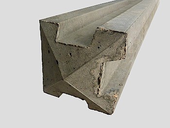 Concrete Three-Way Fence Posts