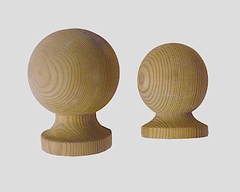 Ball Timber Finials