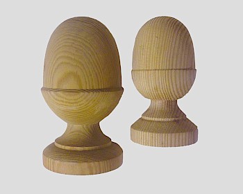 Acorn Timber Finial