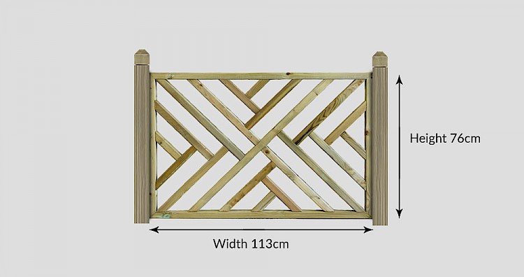 Cross Hatch Deck Panel - Measurements