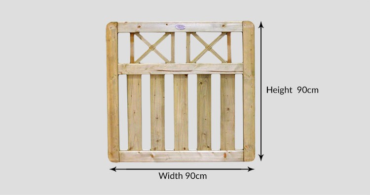 Pennine Boundary Elite Cross Top Gate - Measurements