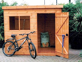 Maltby Pent Wooden Garden Shed