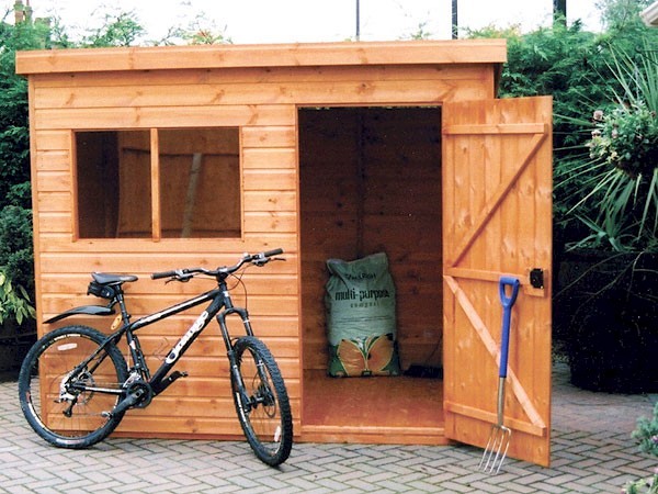 Maltby Pent Wooden Garden Shed - 