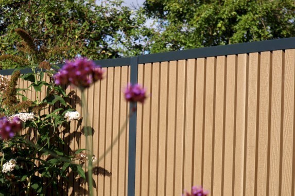 DuraPost Urban Slatted Composite Panel - Example of Vertical Urban Panel