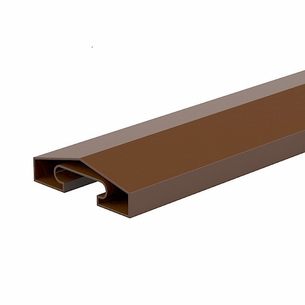 DuraPost Capping Rail - Colour Coated - DuraPost Capping Rail - Sepia Brown