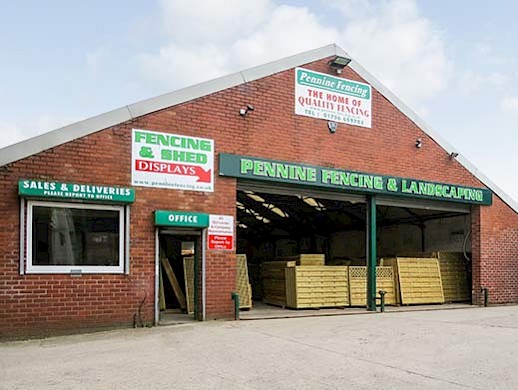 The main entrance to our extensive display and stockyards