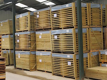 Continental Fence Panels and Gates in our Warehouse Storage Facility